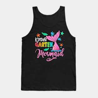 Kindergarten Mermaid Back To School For Mermaid Teacher Girl Tank Top